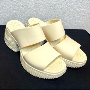 Sorel Sandal Honey White/Sea Salt, Ona Streetworks Slide Heel Women’s Size 9